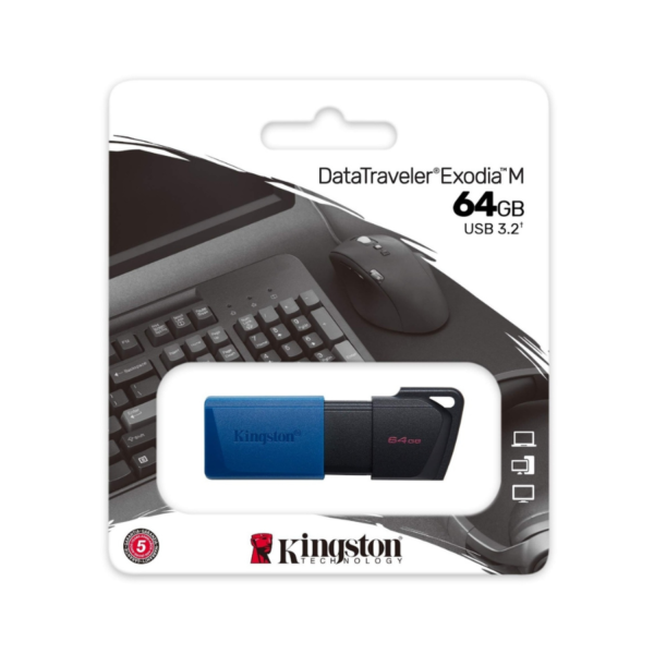 Memoria USB 64Gb. Kingston DT Exodia M